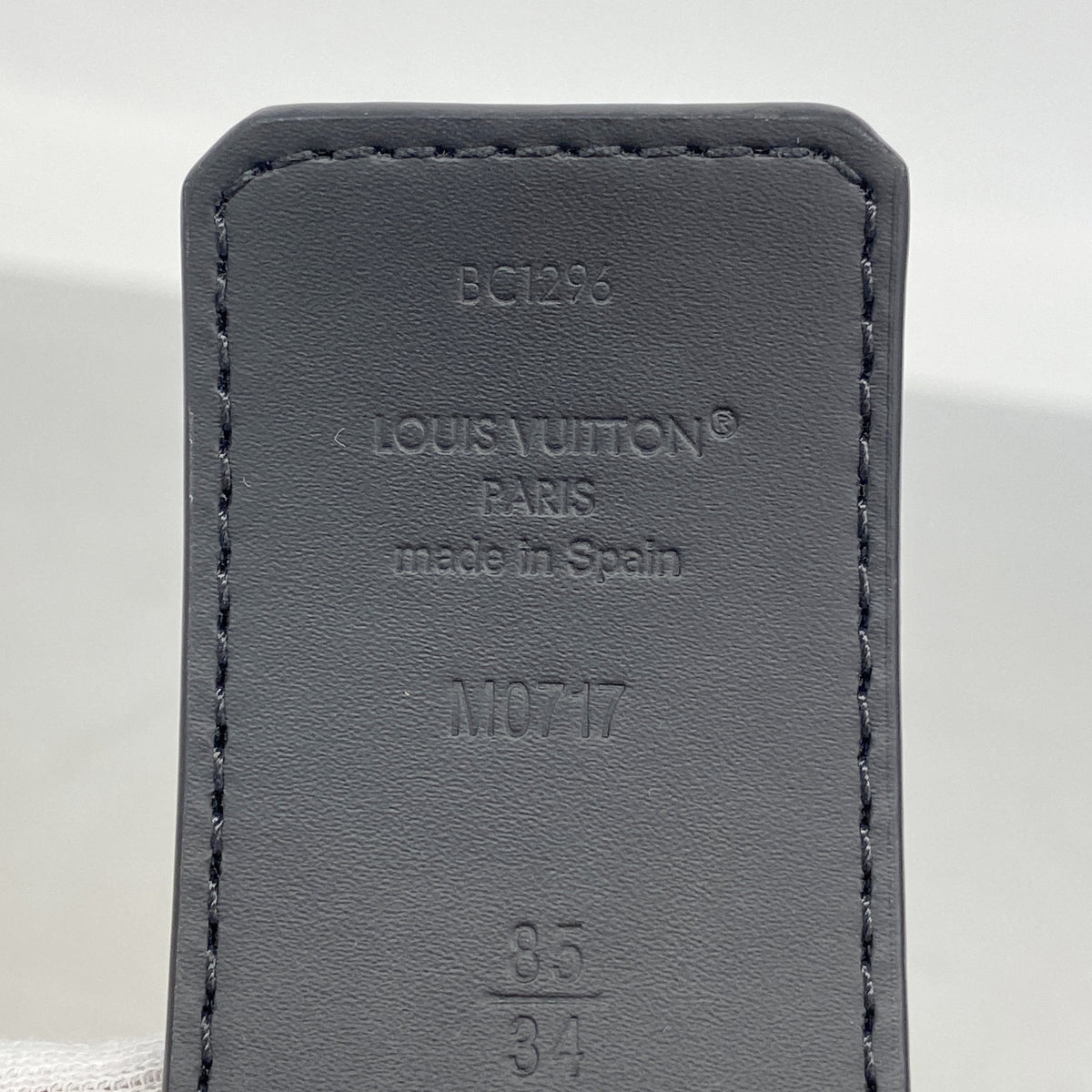 【6hd4159】ルイヴィトン ベルト モノグラム・シャドウ LVシャドウ40MMリバーシブル M0717V ブラック【中古】メンズ
