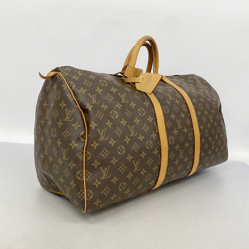 【6hd4162】ルイヴィトン ボストンバッグ モノグラム キーポル55 M41424 ブラウン【中古】メンズ レディース ユニセックス