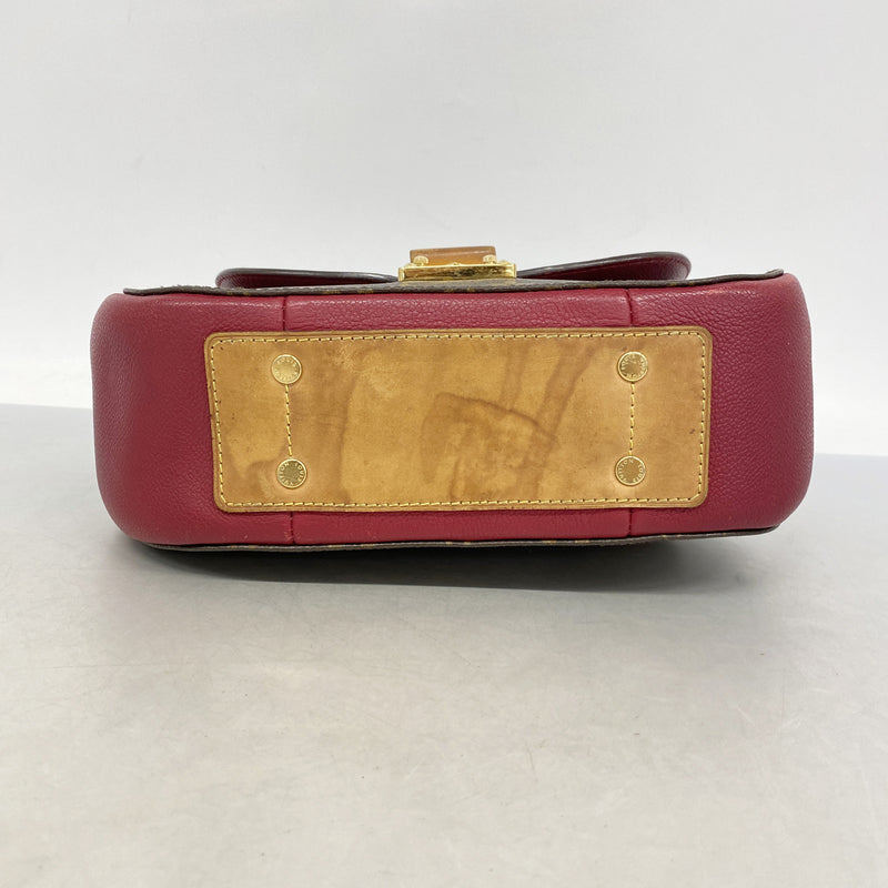 【6hd4163】ルイヴィトン ハンドバッグ モノグラム エデンMM M40734 ルージュ【中古】レディース