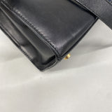 【6hd4170】サルヴァトーレフェラガモ ショルダーバッグ ヴァラ レザー ブラック ゴールド金具【中古】レディース