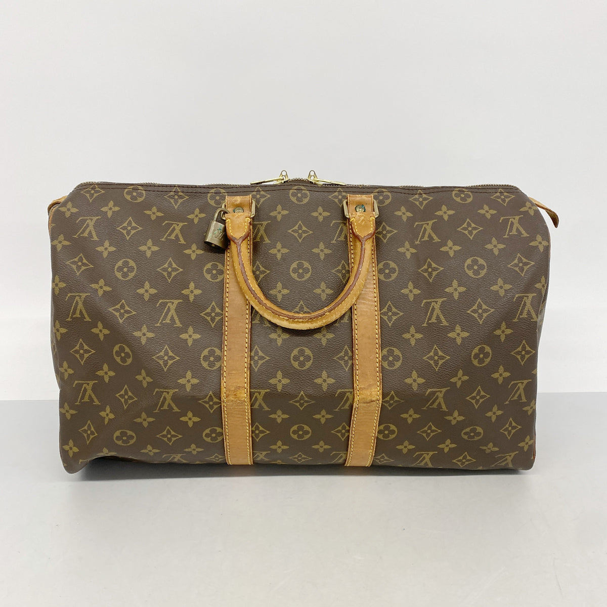 【6hd4171】ルイヴィトン ボストンバッグ モノグラム キーポル45 M41428 ブラウン【中古】メンズ レディース ユニセックス