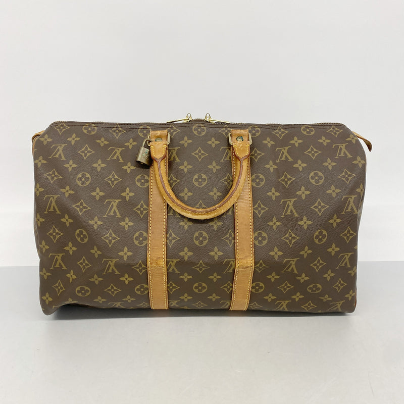 【6hd4171】ルイヴィトン ボストンバッグ モノグラム キーポル45 M41428 ブラウン【中古】メンズ レディース ユニセックス
