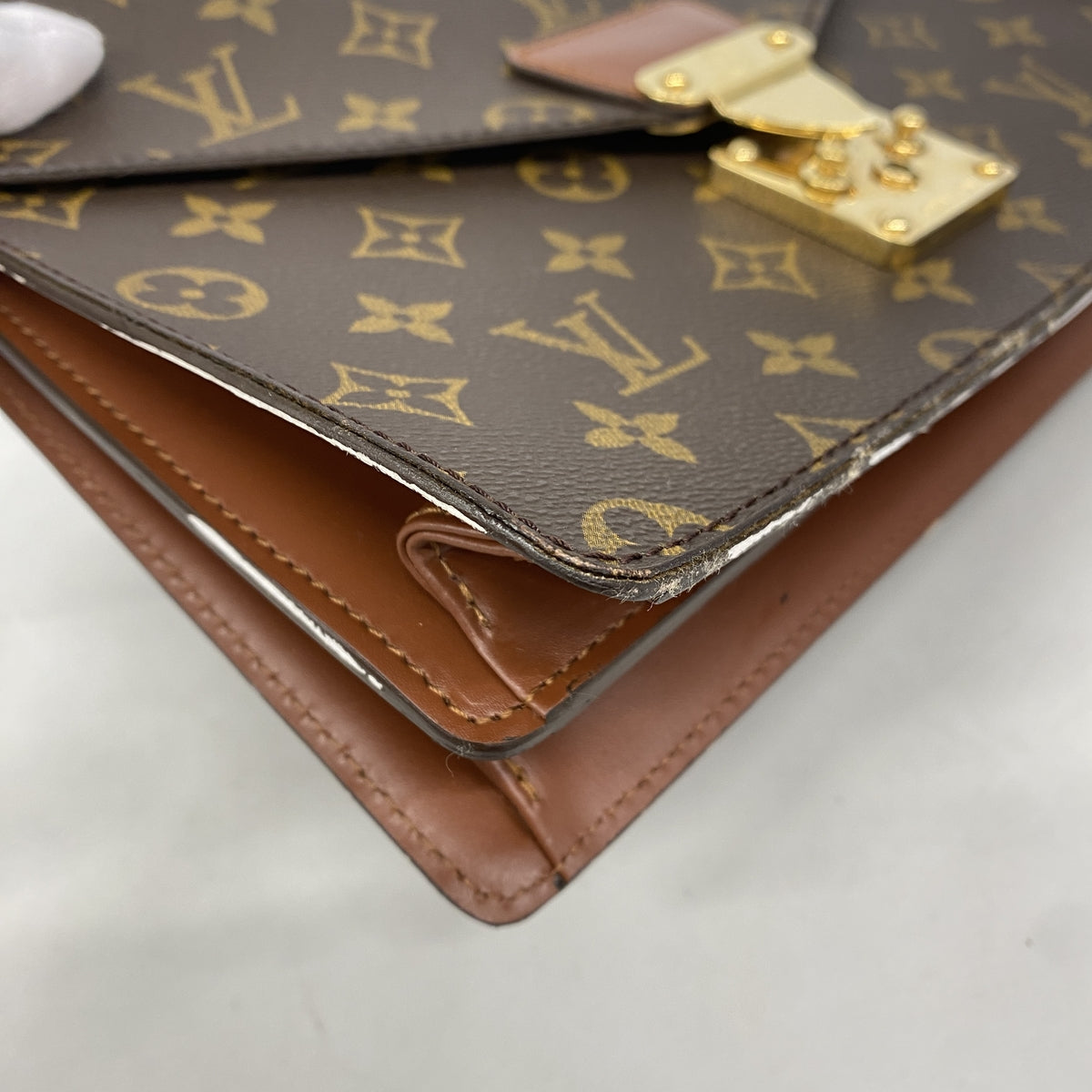 【6hd4174】ルイヴィトン ハンドバッグ モノグラム コンコルド M51190 ブラウン【中古】レディース