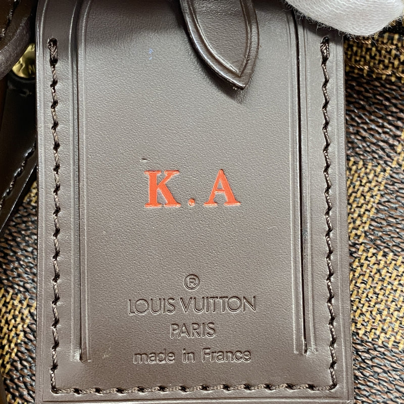 【6hd4175-k】ルイヴィトン ボストンバッグ ダミエ キーポルバンドリエール55 N41414 エベヌ【中古】メンズ レディース ユニセックス