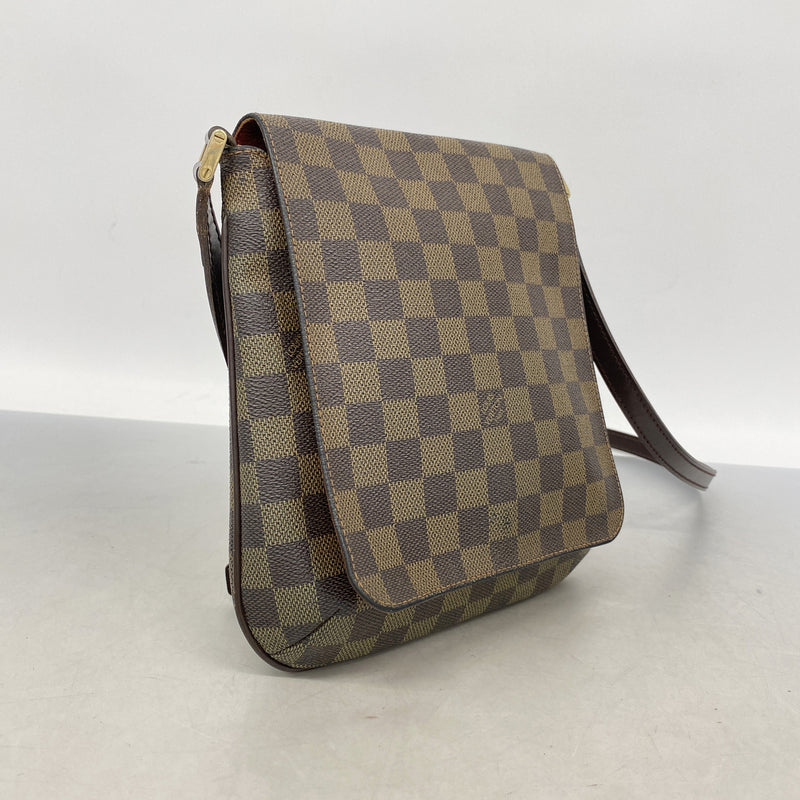 【6hd4177-k】ルイヴィトン ショルダーバッグ ダミエ ミュゼットサルサロングストラップ N51300 エベヌ【中古】レディース