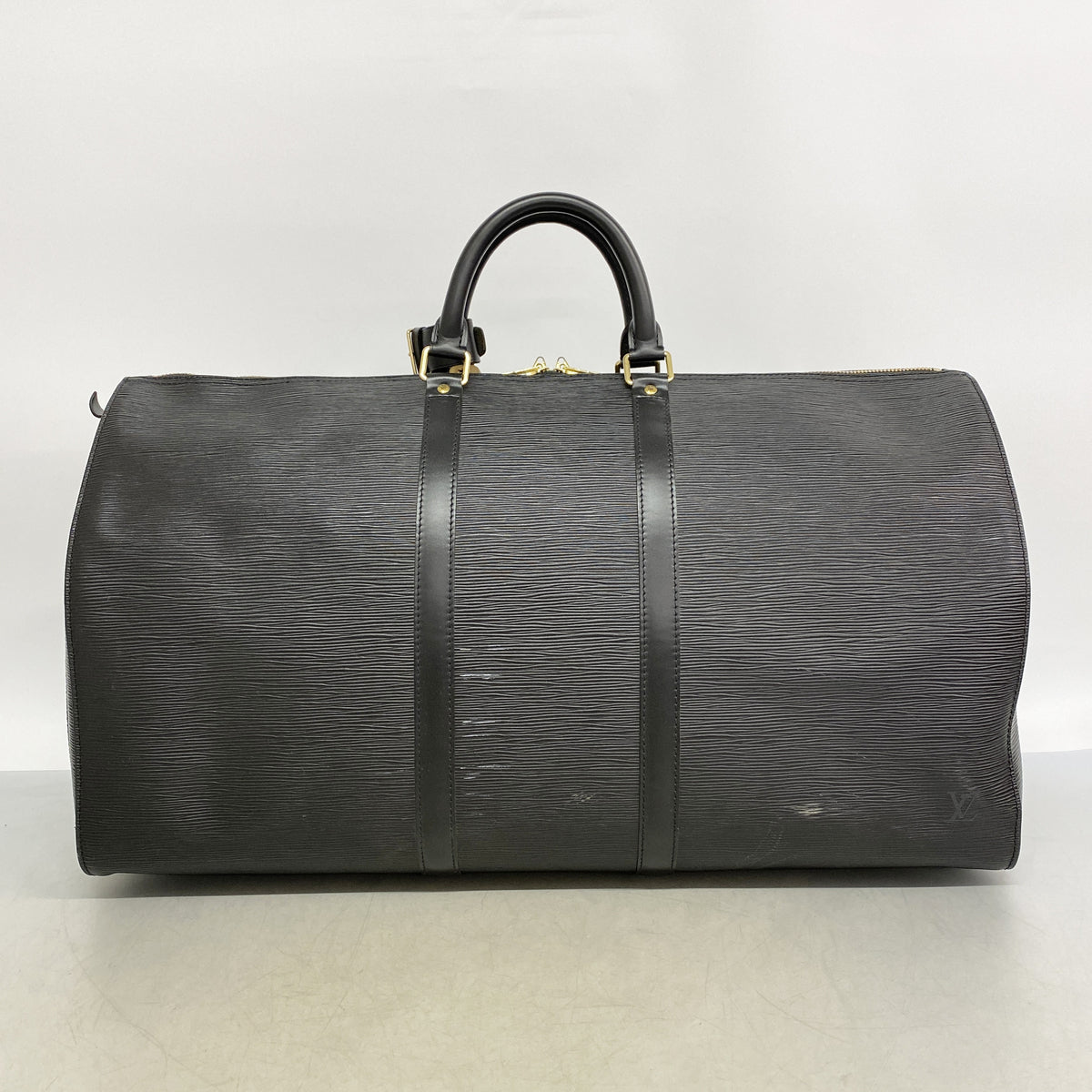 【6hd4185】ルイヴィトン ボストンバッグ エピ キーポル55 M59142 ノワール【中古】メンズ レディース ユニセックス