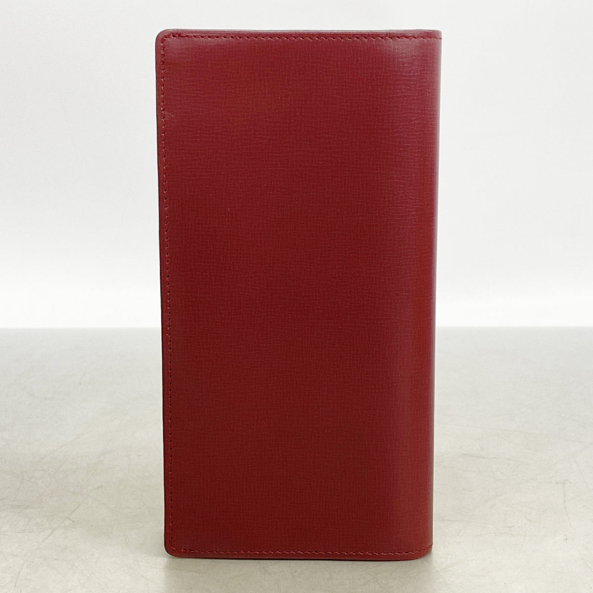 【6hd4188】カルティエ 長財布 マスト レザー ボルドー ゴールド金具【中古】メンズ