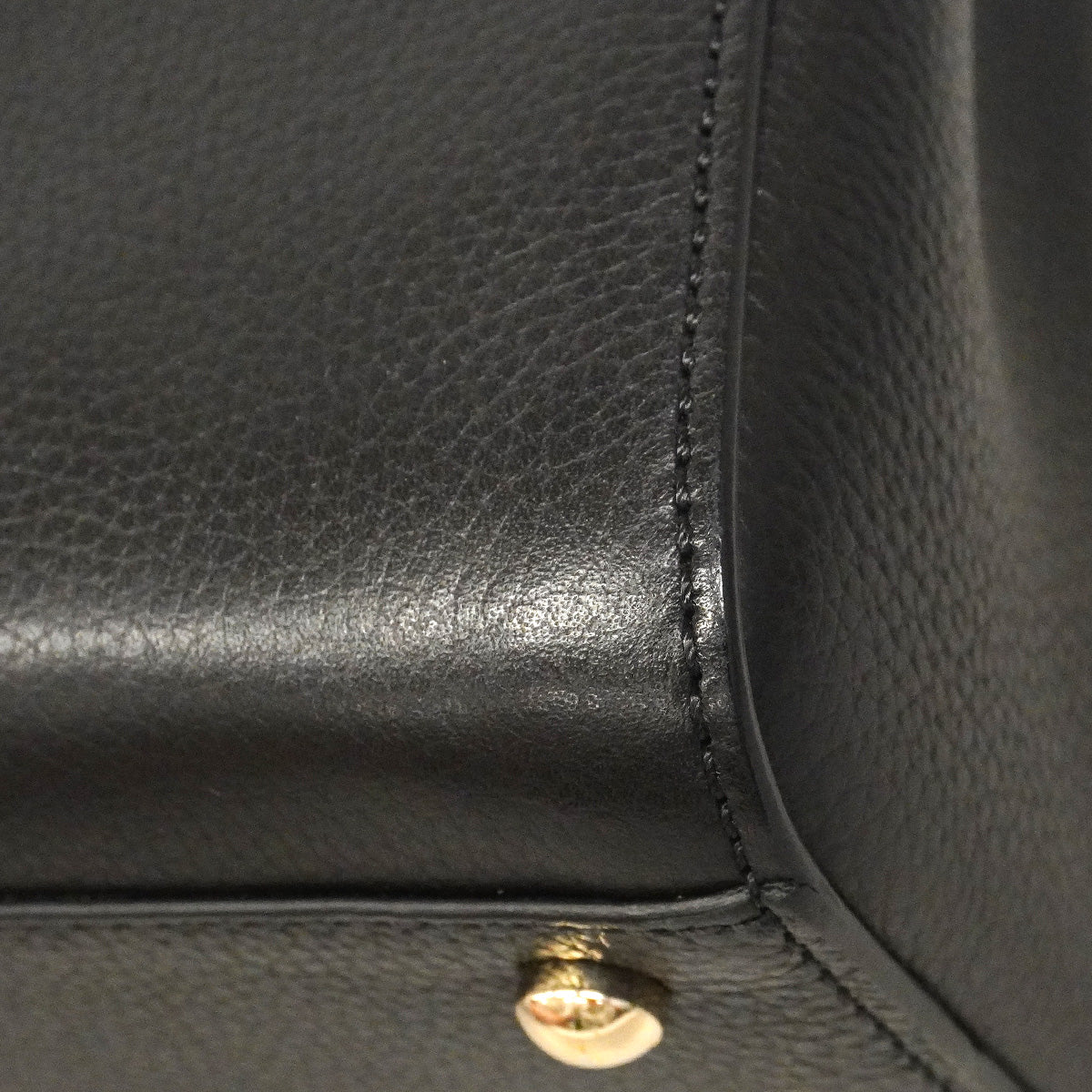 【6hd4211】シャネル ハンドバッグ ネオエグゼクティブ レザー ブラック シャンパンゴールド金具 2wayバッグ【中古】レディース
