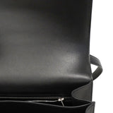 【6hd4212】エルメス ショルダーバッグ コンスタンス23 スイフト トワルドゥキャンプ ブラック シルバー金具 C刻印【中古】レディース