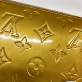 【6hd4222-k】ルイヴィトン 長財布 ヴェルニ ジッピーウォレット M91761 ベージュプードル【中古】レディース