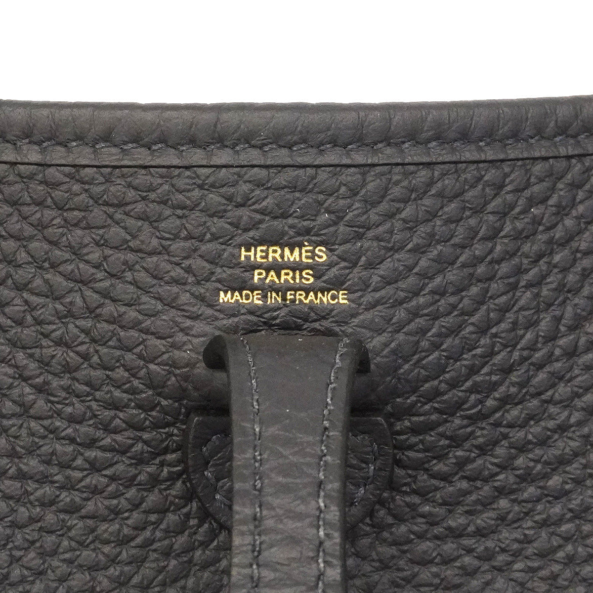 【6hd4227】エルメス ショルダーバッグ エヴリンTPM トリヨンクレマンス ブルーニュイ ゴールド金具 K刻印【中古】レディース