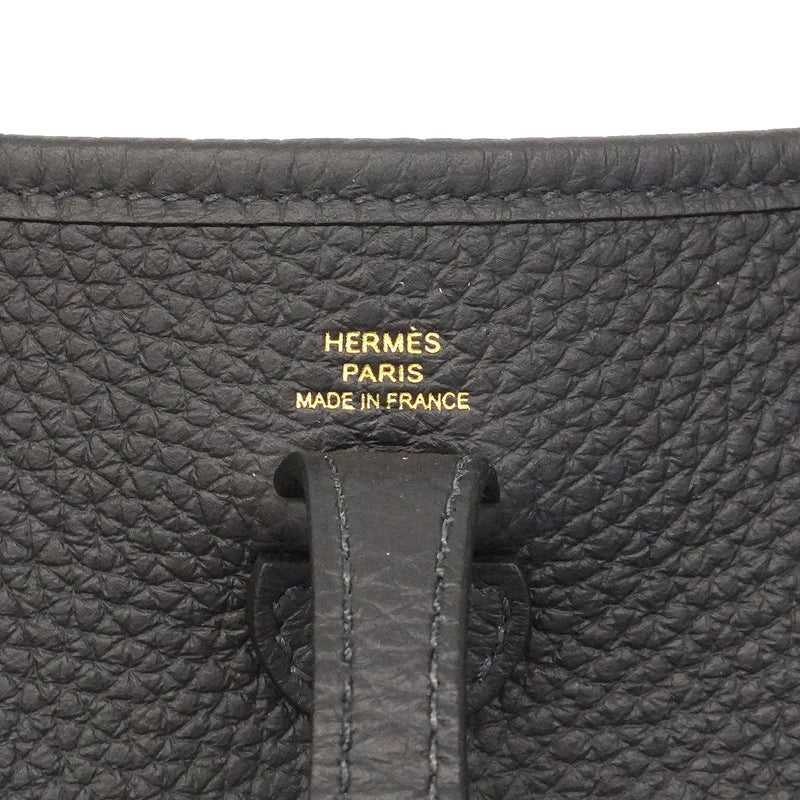 【6hd4227】エルメス ショルダーバッグ エヴリンTPM トリヨンクレマンス ブルーニュイ ゴールド金具 K刻印【中古】レディース