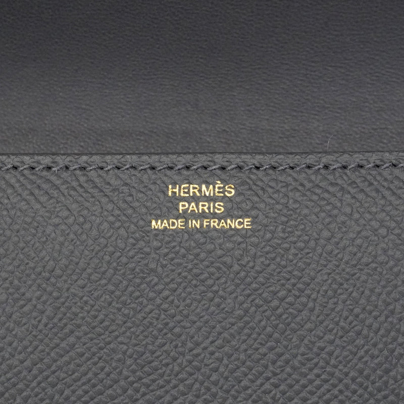 【6hd4229】エルメス ショルダーバッグ コンスタンスエラン ヴォーエプソン グリミスティ シャンパンゴールド金具 K刻印【中古】レディース