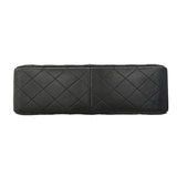 【6hd4231】シャネル ショルダーバッグ デカマトラッセ Wフラップ Wチェーン キャビアスキン ブラック シルバー金具【中古】レディース
