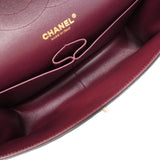 【6hd4232】シャネル ショルダーバッグ デカマトラッセ Wフラップ Wチェーン ラムスキン ブラック ゴールド金具【中古】レディース