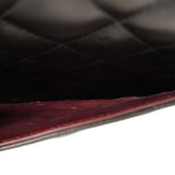 【6hd4235】シャネル ショルダーバッグ デカマトラッセ Wフラップ Wチェーン ラムスキン ブラック シルバー金具【中古】レディース