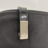 【6hd4243-k】グッチ ショルダーバッグ 001 3261 キャンバス ブラック シルバー金具【中古】レディース