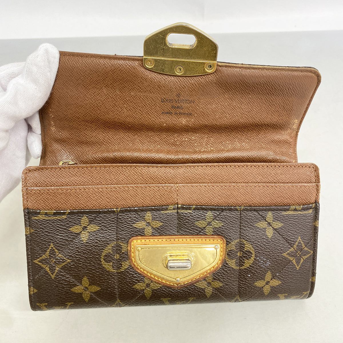 【6hd4244-k】ルイヴィトン 長財布 モノグラム・エトワール ポルトフォイユサラ M66556 ブラウン【中古】レディース