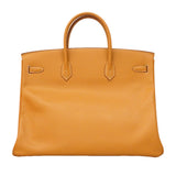 【6hd4249】エルメス ハンドバッグ バーキン40 クシュベル ナチュラル ゴールド金具 □J刻印【中古】レディース