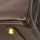 【6hd4250】エルメス ハンドバッグ バーキン35 ヴォーエプソン マカサー ゴールド金具 □H刻印【中古】レディース