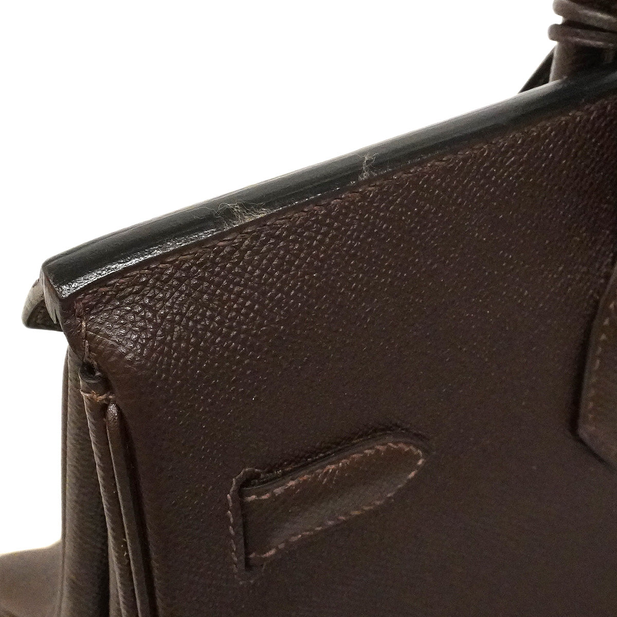 【6hd4250】エルメス ハンドバッグ バーキン35 ヴォーエプソン マカサー ゴールド金具 □H刻印【中古】レディース