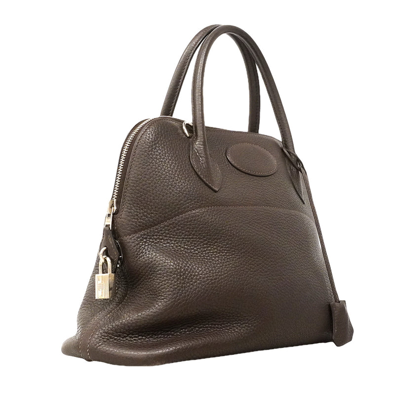 【6hd4251】エルメス ハンドバッグ ボリード31 トリヨンクレマンス エベーヌ シルバー金具 □J刻印 2wayバッグ【中古】レディース