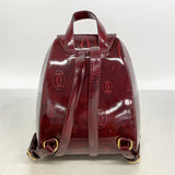 【6hd4252】カルティエ リュック・デイパック ハッピーバースデー エナメル ボルドー ゴールド金具【中古】レディース