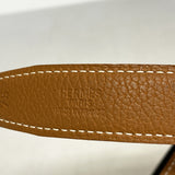 【6hd4253】エルメス ベルト コンスタンスベルト トゴ ボックスカーフ ブラック ナチュラル ゴールド金具 □C刻印【中古】メンズ レディース ユニセックス