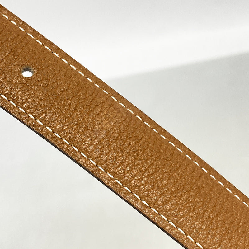 【6hd4253】エルメス ベルト コンスタンスベルト トゴ ボックスカーフ ブラック ナチュラル ゴールド金具 □C刻印【中古】メンズ レディース ユニセックス