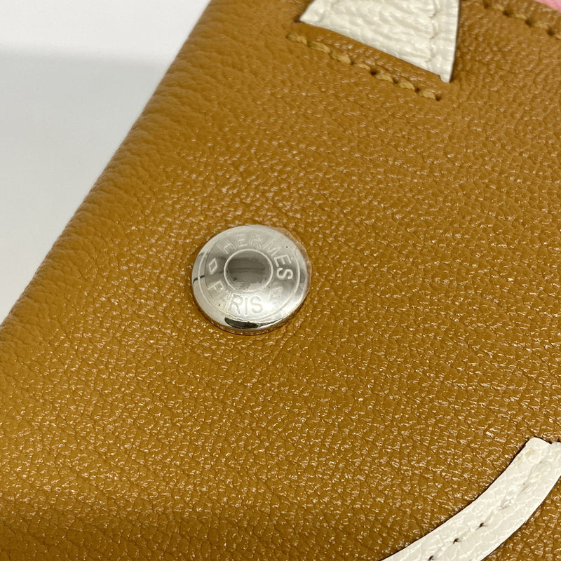 【6hd4254】エルメス コインケース パドック シェブルミゾル ゴールド シルバー金具 Y刻印【中古】レディース