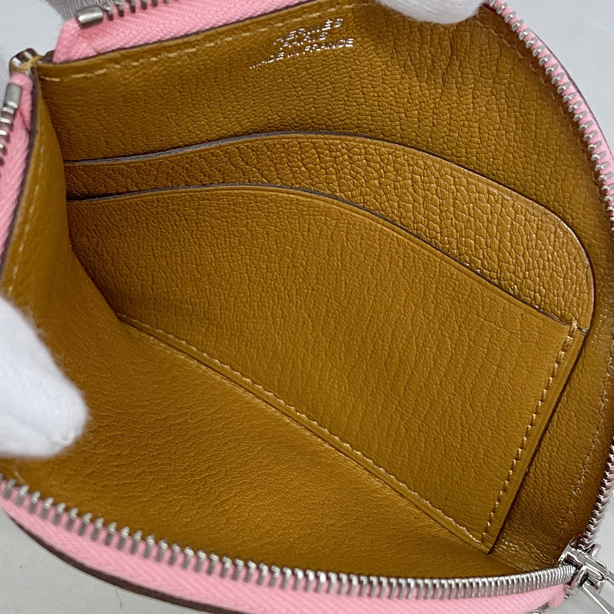 【6hd4254】エルメス コインケース パドック シェブルミゾル ゴールド シルバー金具 Y刻印【中古】レディース