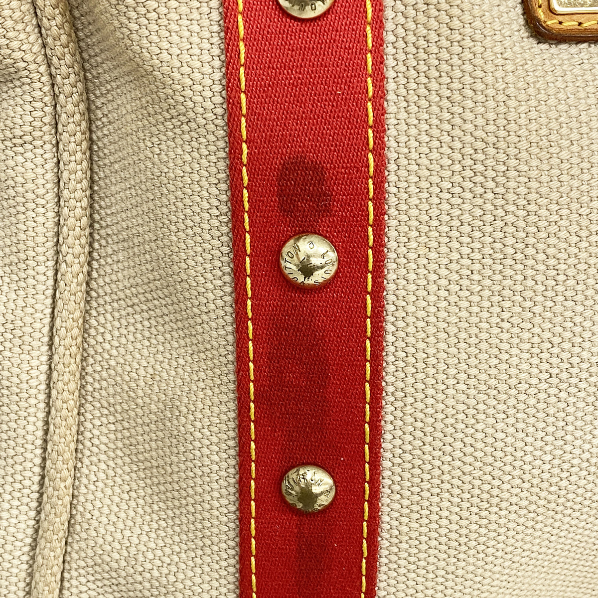 【6hd4258】ルイヴィトン トートバッグ アンティグア カバMM M40035 ベージュ【中古】レディース