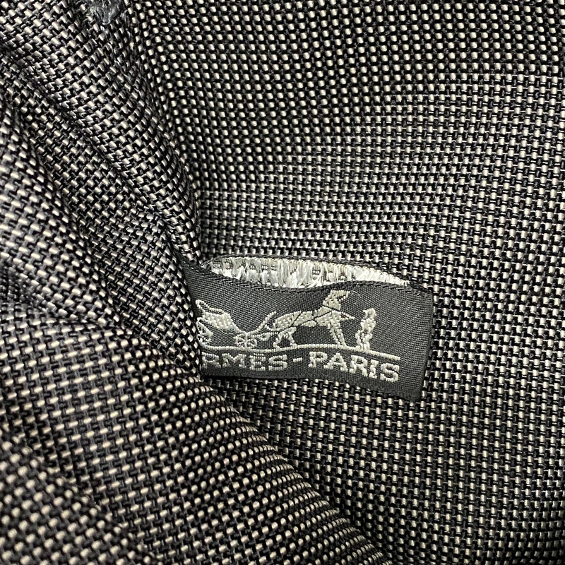 【6hd4265】エルメス ショルダーバッグ エールラインバサスPM ナイロン グレー シルバー金具【中古】レディース