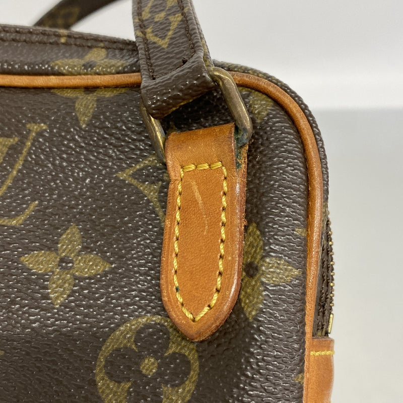 【6hd4268】ルイヴィトン ショルダーバッグ モノグラム ポシェットマルリーバンドリエール M51828 ブラウン【中古】レディース