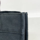 【6hd4273】エルメス ハンドバッグ フールトゥPM キャンバス ブラック シルバー金具【中古】レディース