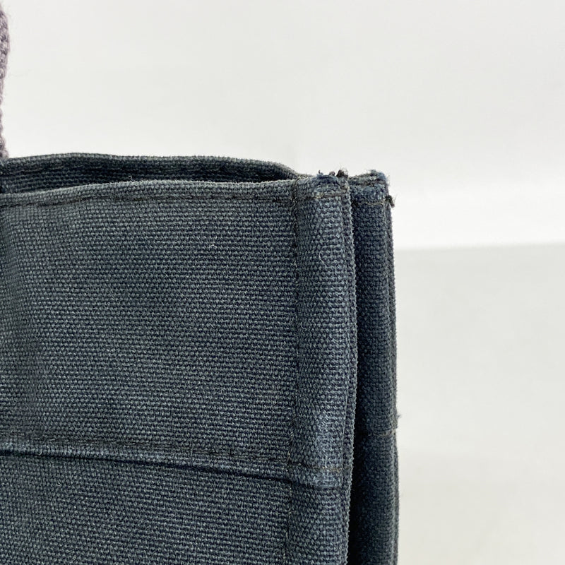【6hd4273】エルメス ハンドバッグ フールトゥPM キャンバス ブラック シルバー金具【中古】レディース