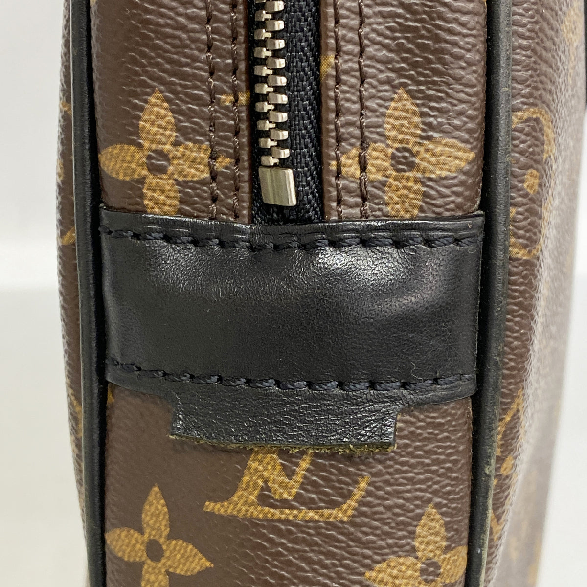 【6hd4287】ルイヴィトン ブリーフケース モノグラム･マカサー ポルトドキュマンヴォワヤージュ M40225 ブラウン【中古】メンズ
