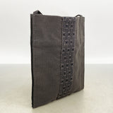 【6hd4292】エルメス ショルダーバッグ エールラインポシェット ナイロン グレー【中古】レディース