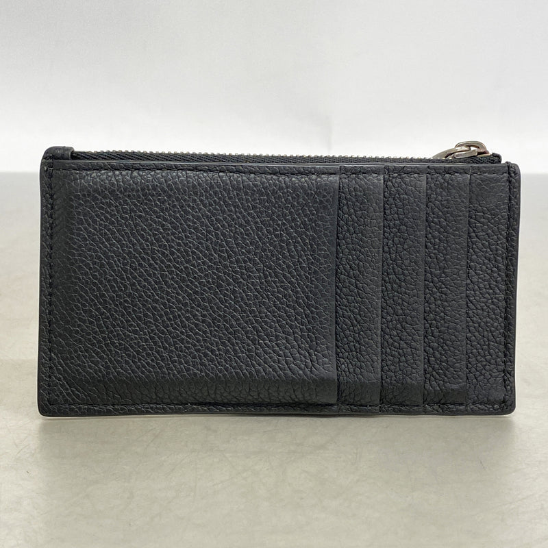 【6hd4295】クリスチャンディオール コインケース レザー ブラック シルバー金具【中古】メンズ