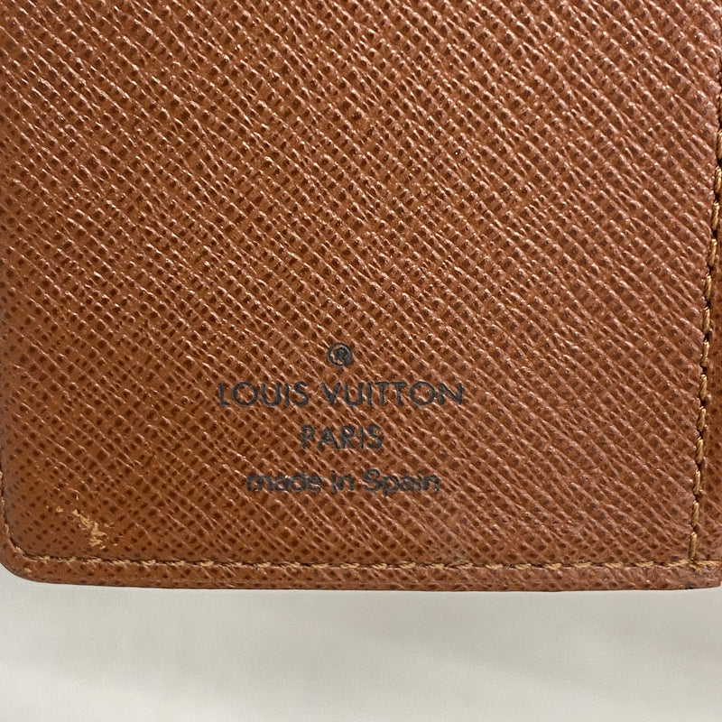 【6hd4311】ルイヴィトン 手帳カバー モノグラム アジェンダPM R20005 ブラウン【中古】メンズ レディース ユニセックス