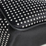 【6hd4324】セリーヌ ハンドバッグ ブギーバッグ サテン ブラック シルバー金具【中古】レディース
