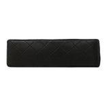 【6hd4328-h】シャネル ショルダーバッグ マトラッセ Wフラップ Wチェーン ラムスキン ブラック ゴールド金具【中古】レディース