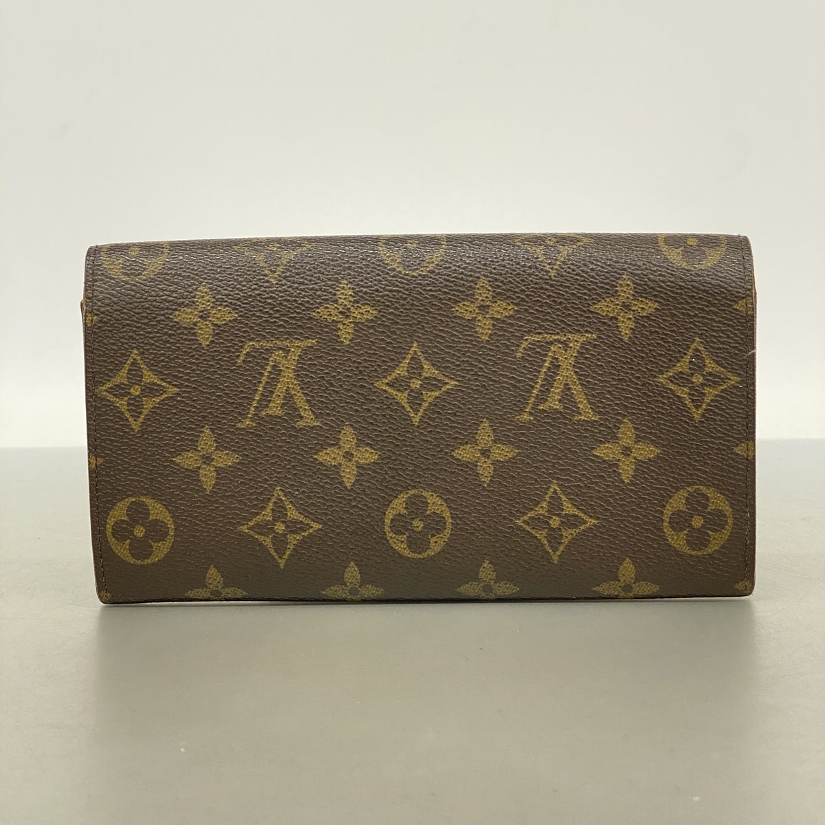 【6hd4346】ルイヴィトン 長財布 モノグラム ポシェットポルトモネクレディ M61726 ブラウン【中古】レディース