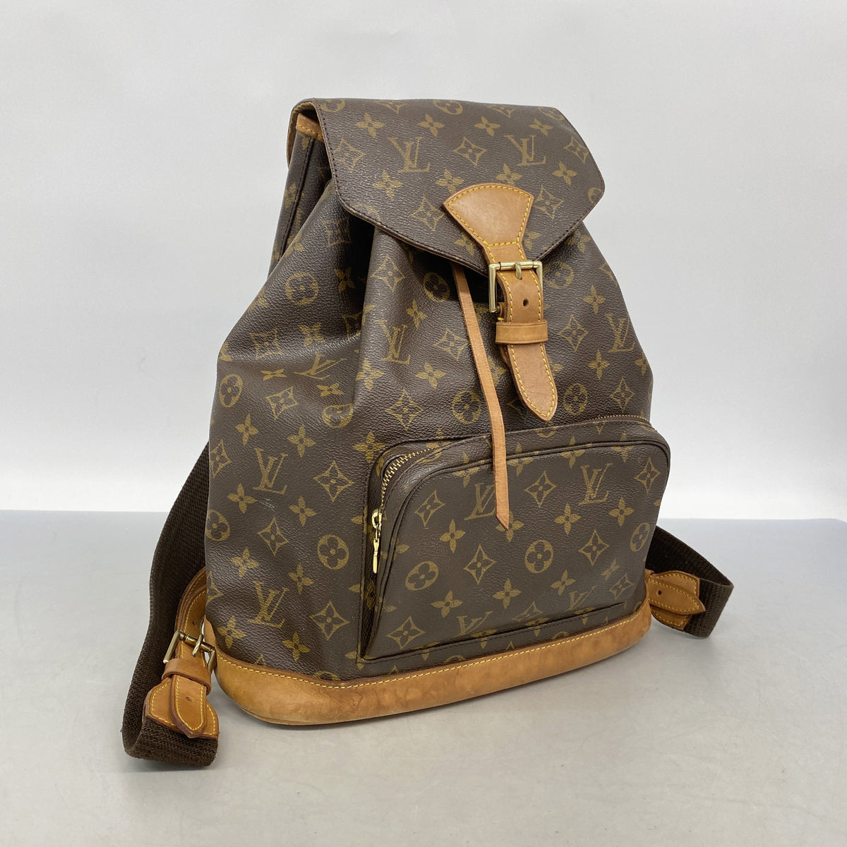 【6hd4349】ルイヴィトン リュック・デイパック モノグラム モンスリGM M51135 ブラウン【中古】レディース