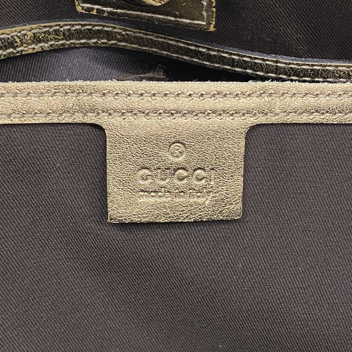 【6hd4365-k】グッチ トートバッグ GGクリスタル 197954 コーティングキャンバス ブラウン ゴールド金具【中古】レディース