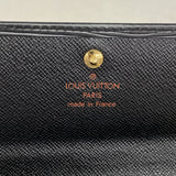 【6hd4372-k】ルイヴィトン 長財布 エピ ポシェットポルトモネクレディ M63572 ノワール【中古】レディース