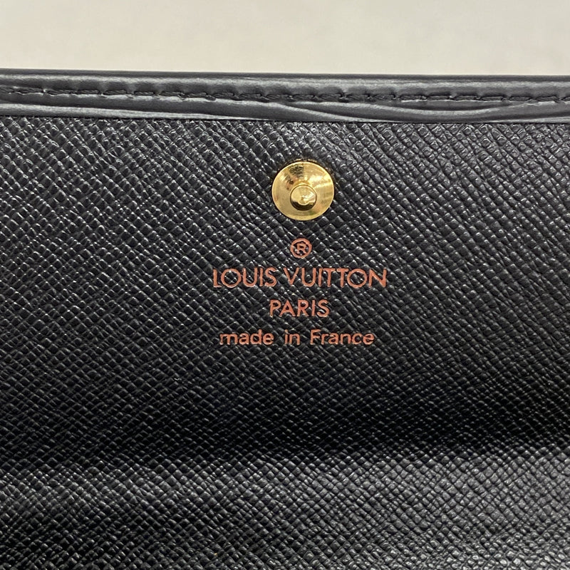 【6hd4372-k】ルイヴィトン 長財布 エピ ポシェットポルトモネクレディ M63572 ノワール【中古】レディース