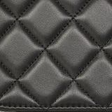 【6hd4377】シャネル ハンドバッグ マトラッセ チェーンショルダー ラムスキン ブラック ゴールド金具 2wayバック【中古】レディース
