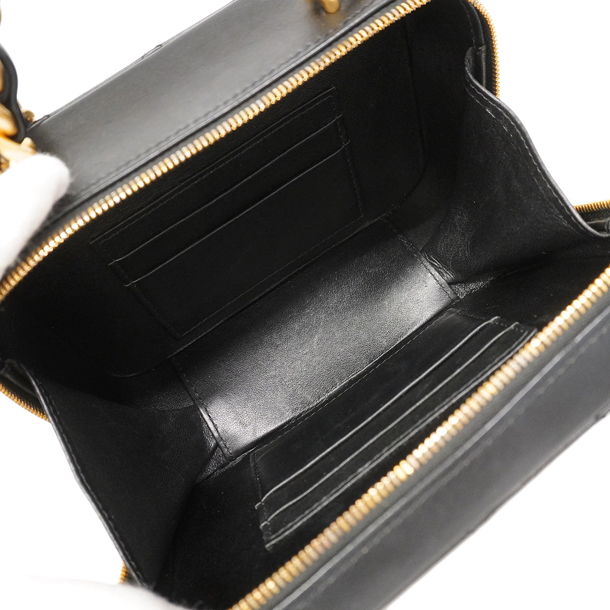 【6hd4377】シャネル ハンドバッグ マトラッセ チェーンショルダー ラムスキン ブラック ゴールド金具 2wayバック【中古】レディース