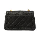 【6hd4380】シャネル ショルダーバッグ マトラッセ チェーンショルダー ラムスキン ブラック ゴールド金具【中古】レディース